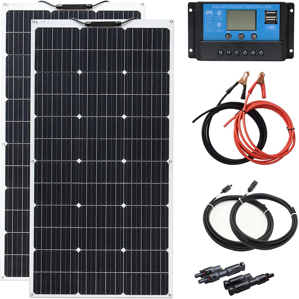 Rv Solar Kit 400W - Panel Surya 200w Panel Surya 100W